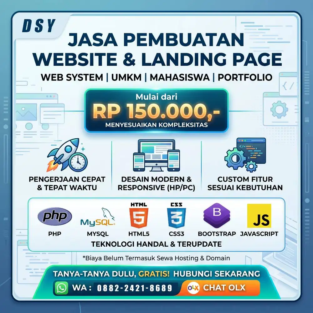 Jasa Pembuatan Website PHP Landing Page Murah Cepat