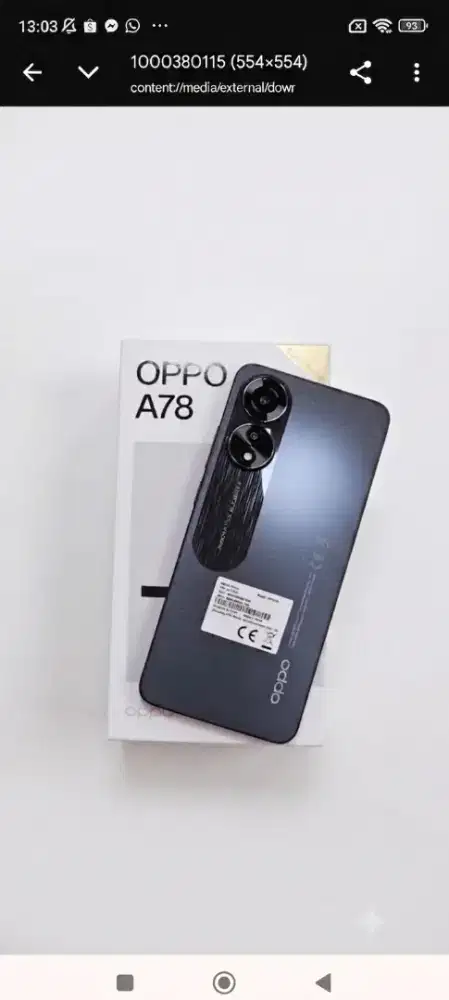 Oppo A78 Amoled 256 Original Resmi Indonesia
