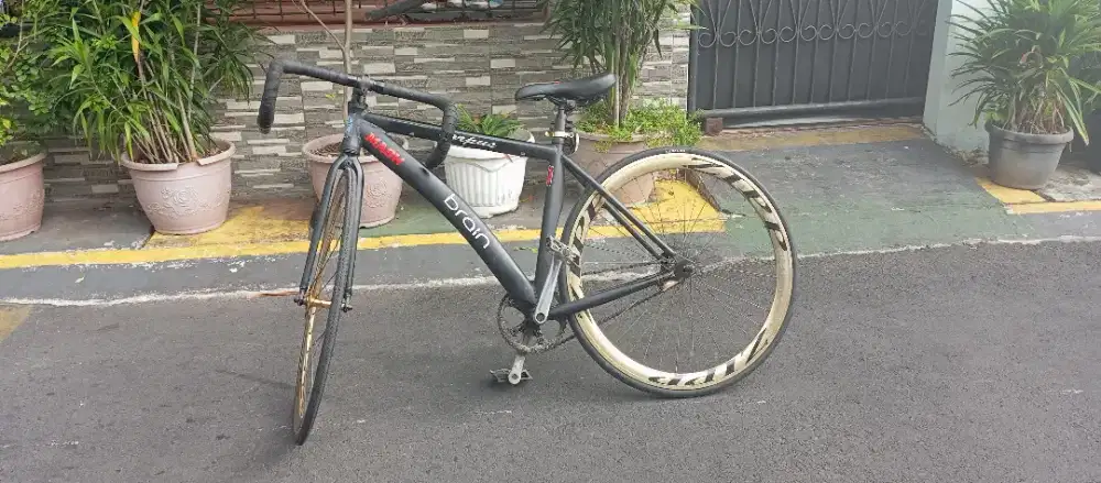 Sepeda sepedah fixie brain alloy bekas second