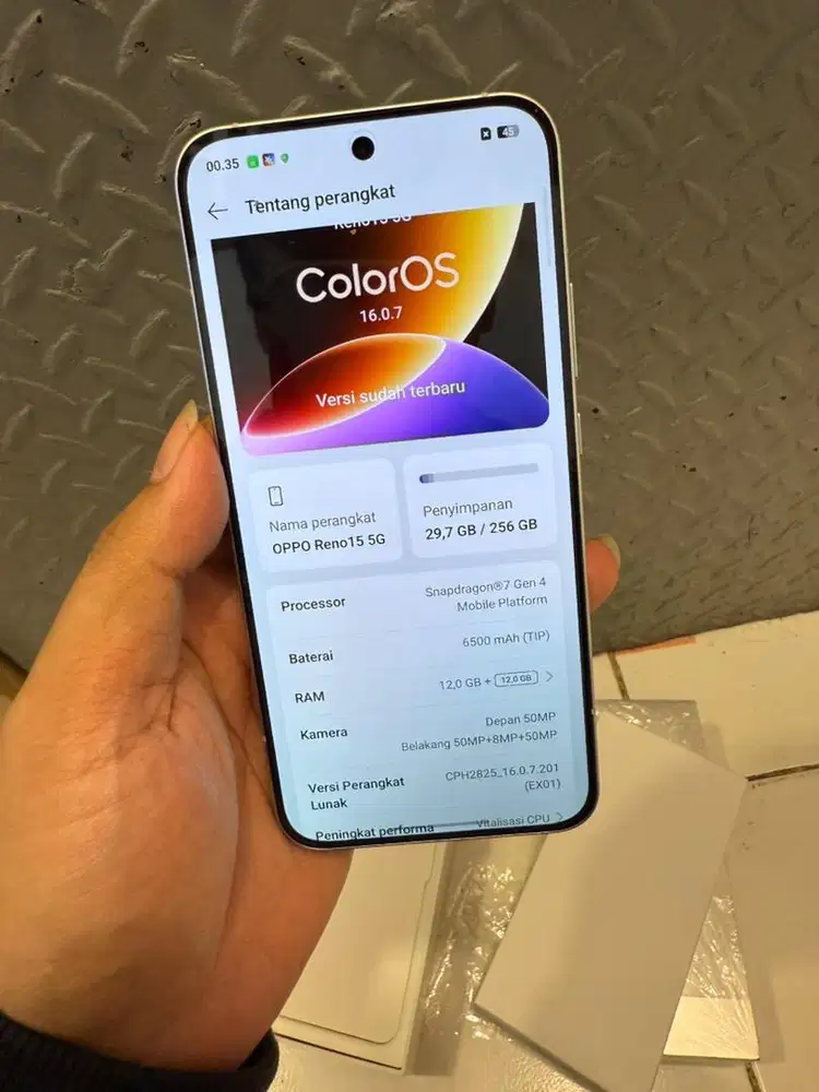 Oppo Reno 15 12/256 second garansi