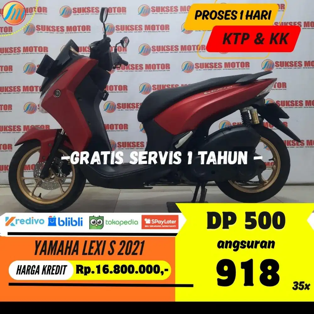 YAMAHA LEXI S 2021 KREDIT MURAH DP CUKUP 500RB ANGSURAN TERJANGKAU