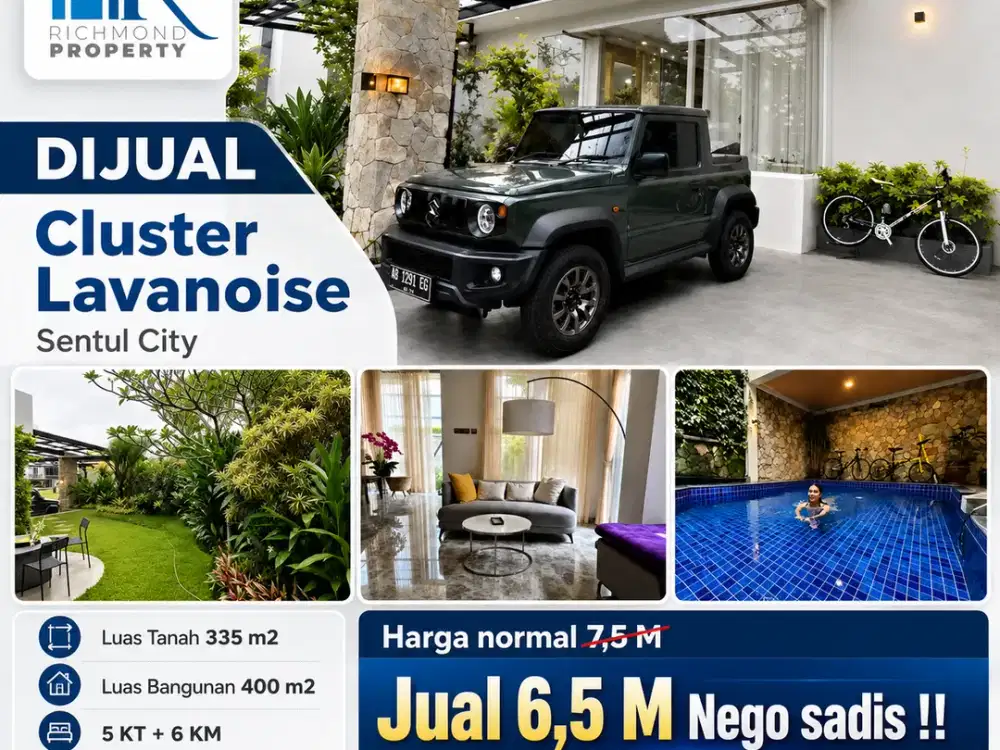 Dijual Cepat Rumah Mewah Cluster Lavanoise Sentul Bogor