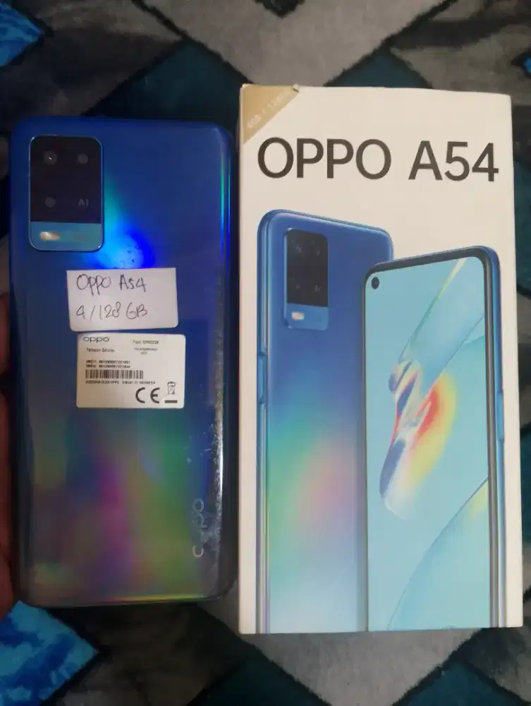 Jual hp Oppo A54.. RAM 4.. internal 128