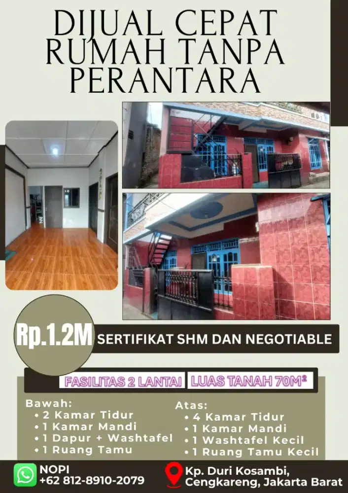 DIJUAL RUMAH TANPA PERANTARA - NEGO SAMPAI JADI :)