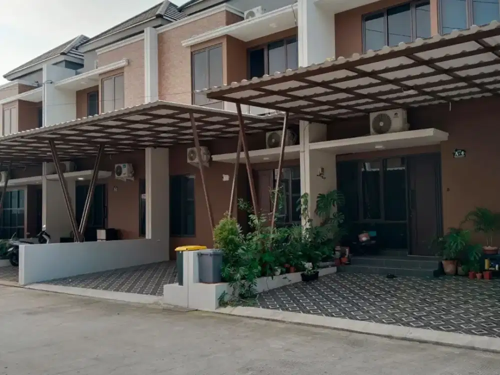 rumah 2 lantai full bata merah dekat kotawisata