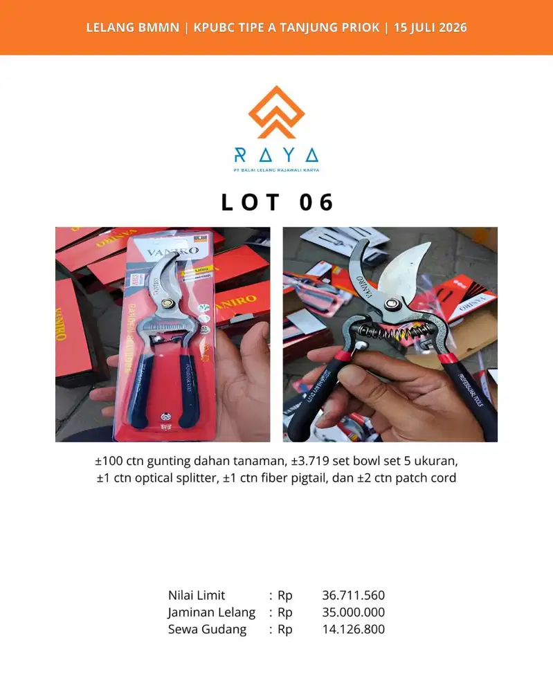 GUNTING DAHAN TANAMAN, BOWL, OPTICAL SPLITTER DLL