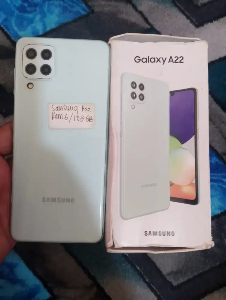 Jual hp Samsung A22.. RAM 6.. internal 128