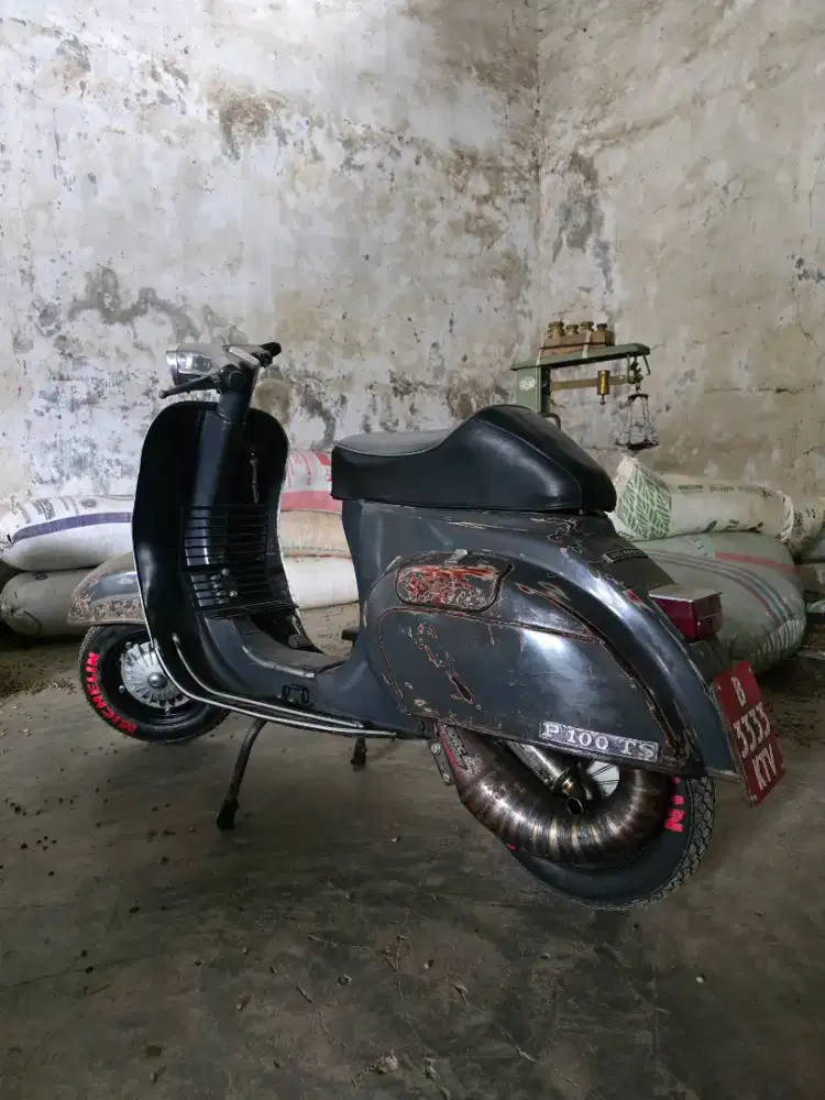 Vespa pts 100 original steel grey rare