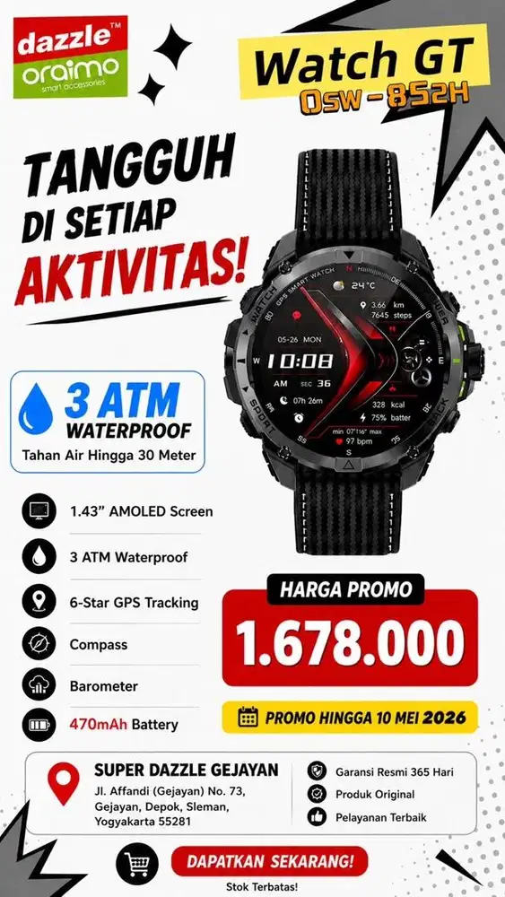 Smartwatch Oraimo OSW-852H