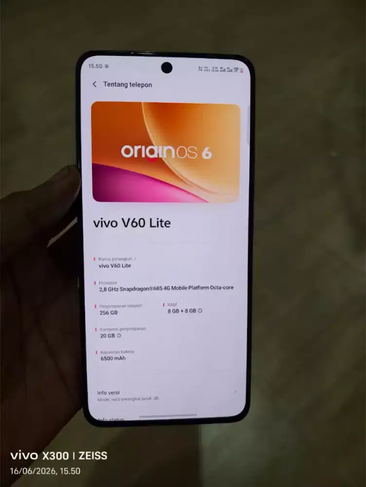 Vivo V60'lite. 8+8/256 mulus nominus.