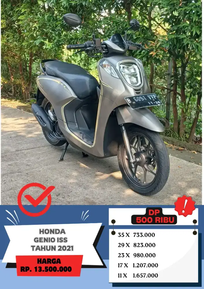 Honda Genio ISS Tahun 2021 DP 500Ribu