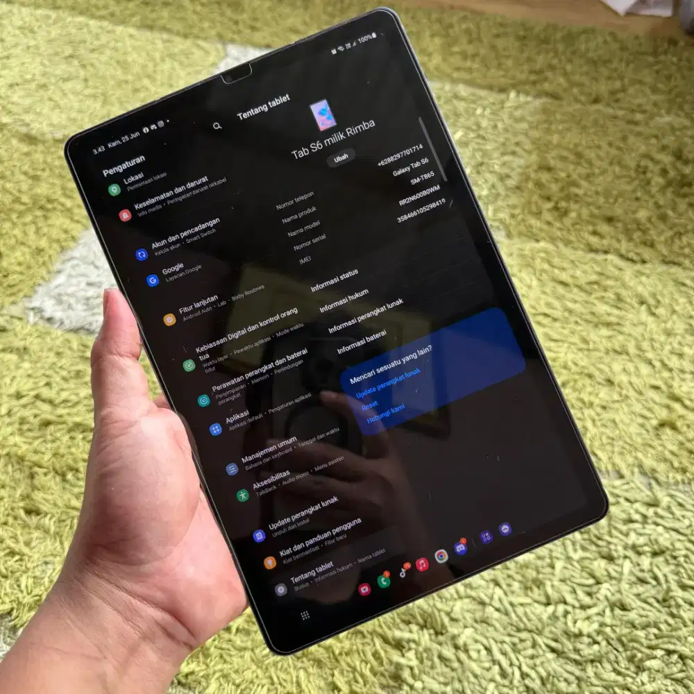 Samsung Galaxy Tab S6 128GB Wifi+Cellular Sein