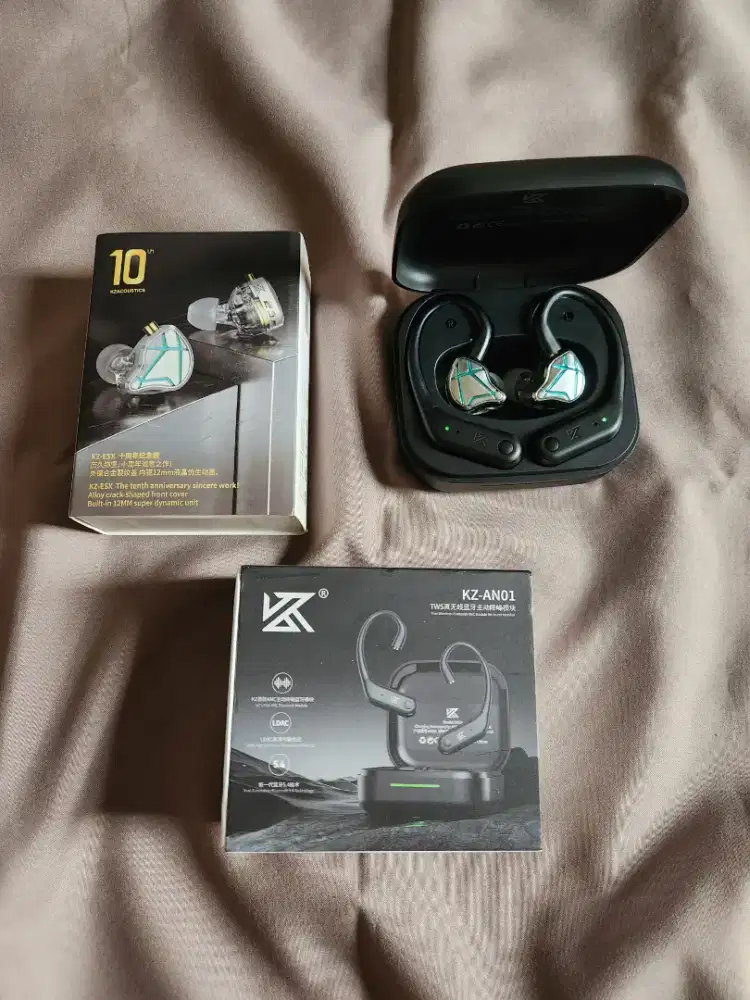 Headset IEM KZ ESX 10th & KZ AN01 Normal