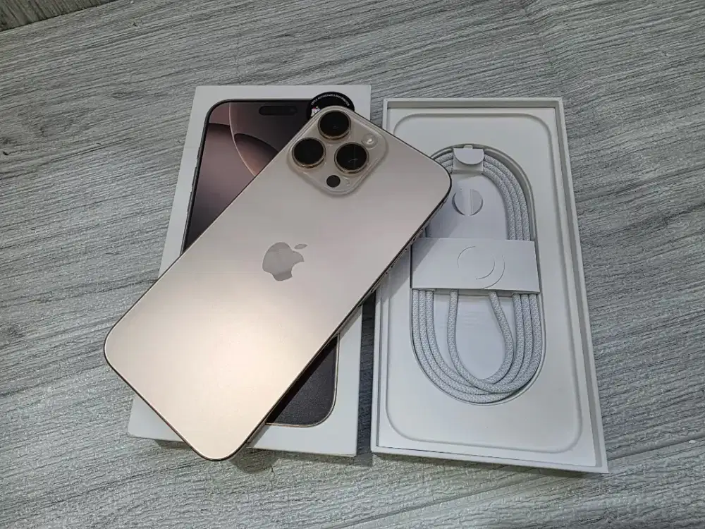 IPHONE 16 PROMAX 256GB DESSERT SECOND RESMI SA/A