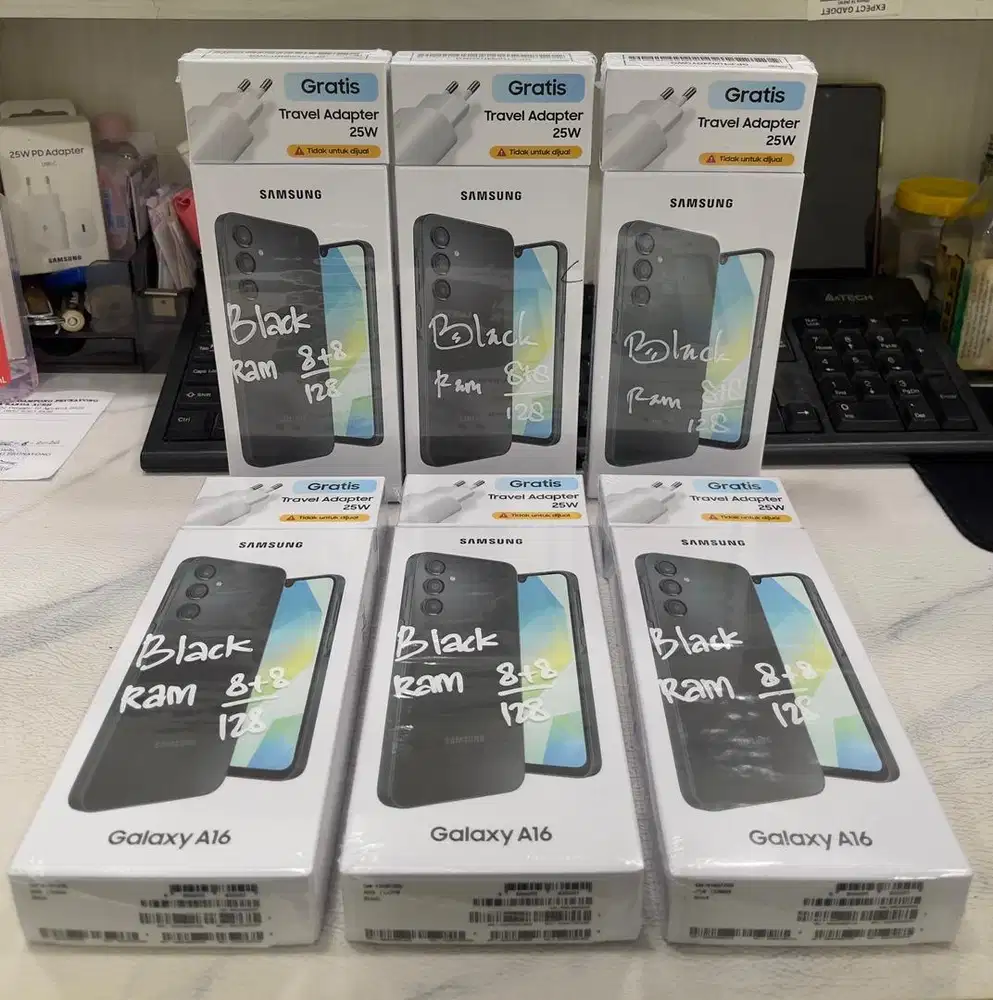 Baru..Samsung Galaxy A16 4G 8/128 Grs Resmi (Warna : Black)