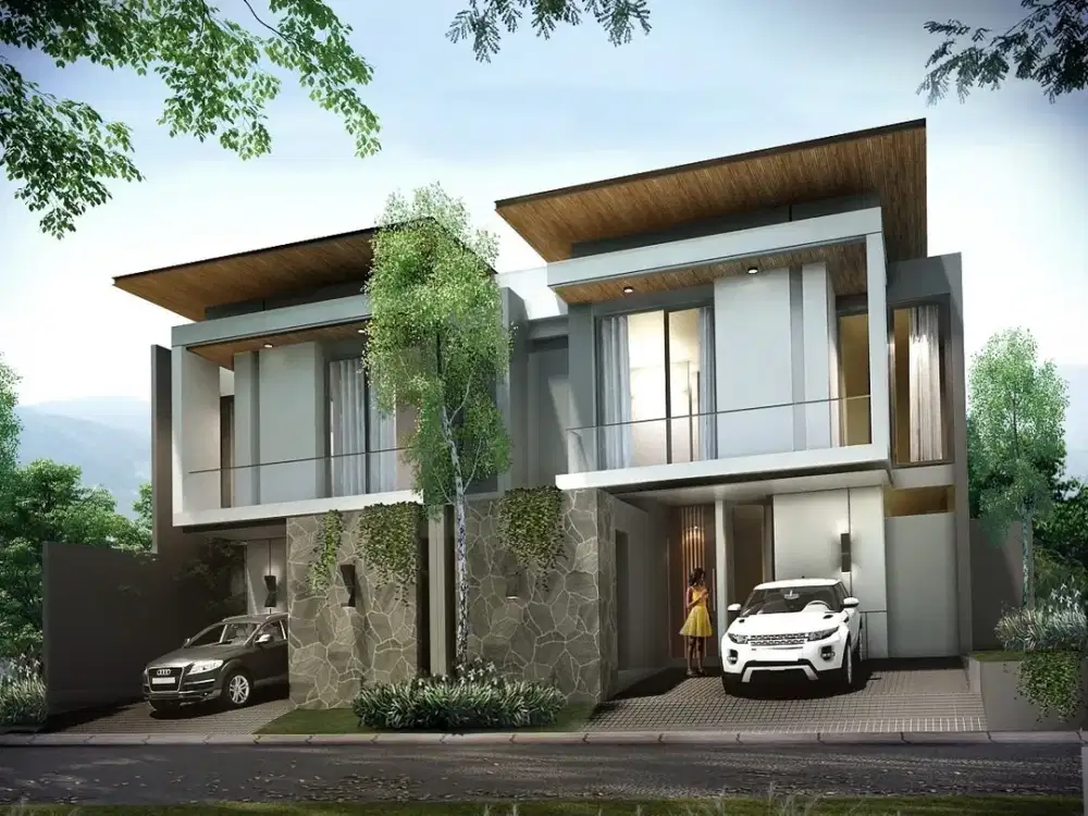 Rumah Darmo Baru Barat Modern Minimalis Bangunan 2 Lantai