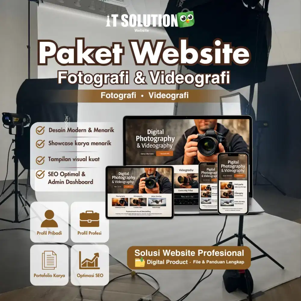 Pembuatan Website Fotografi & Videografi Profesional