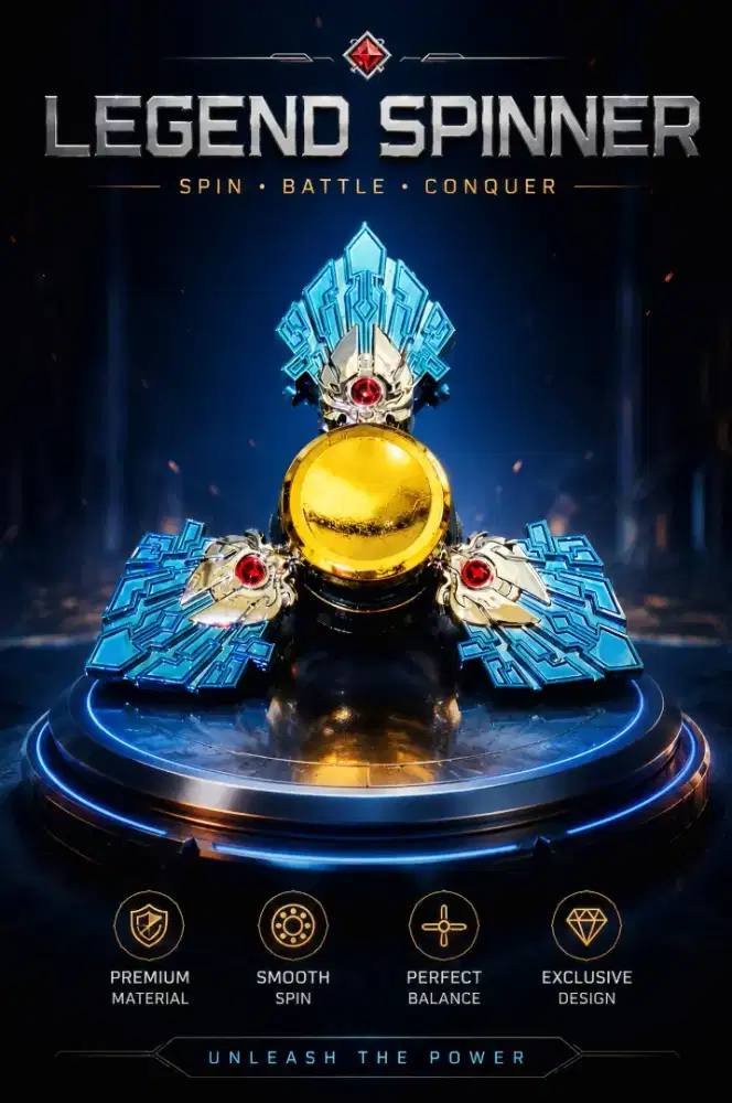 Fidget Spinner Full Metal Premium Legend