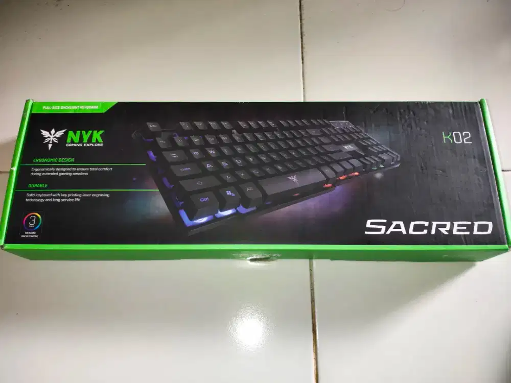 Keyboard gaming NYK k02 full-size backlight keyboard
