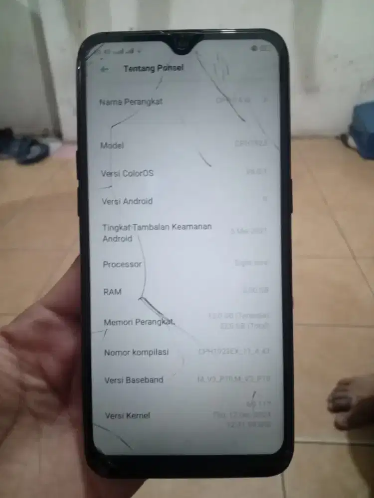 Hp Oppo a1k ram 2/32 batangan