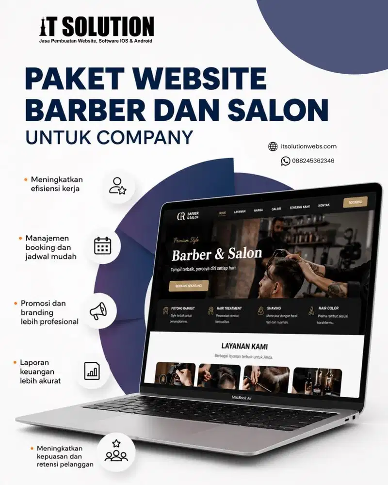 Paket Website Salon dan Barbershop Profesional di Yogyakarta