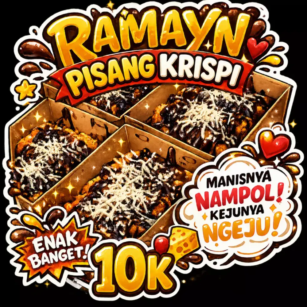 Ready bsok pisang krispi lumerrrr di mulut harga terjangkau