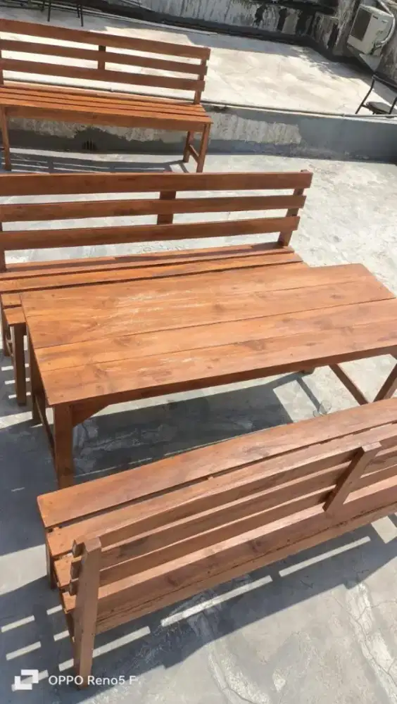 Meja kursi jati