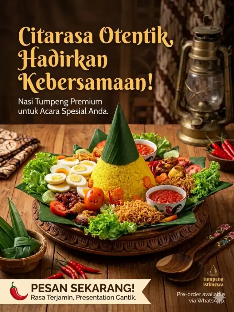 Nasi Tumpeng istimewa (Baca sebelum Order)