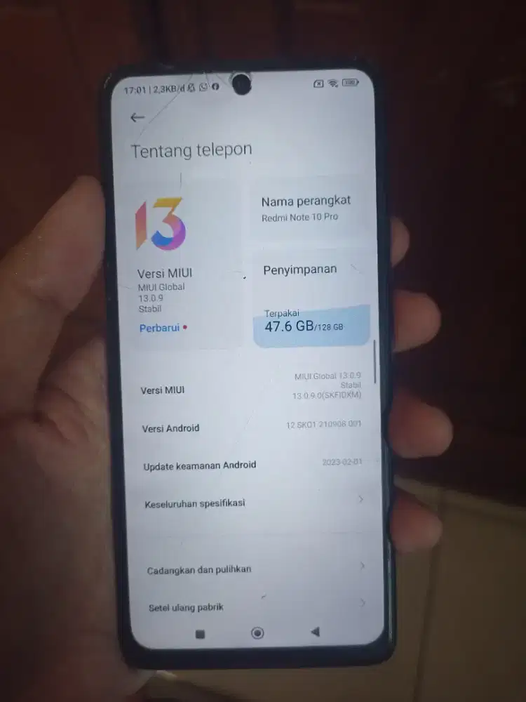 Xiaomi note 10 pro 6/128 asal skr 850 bisa TT
