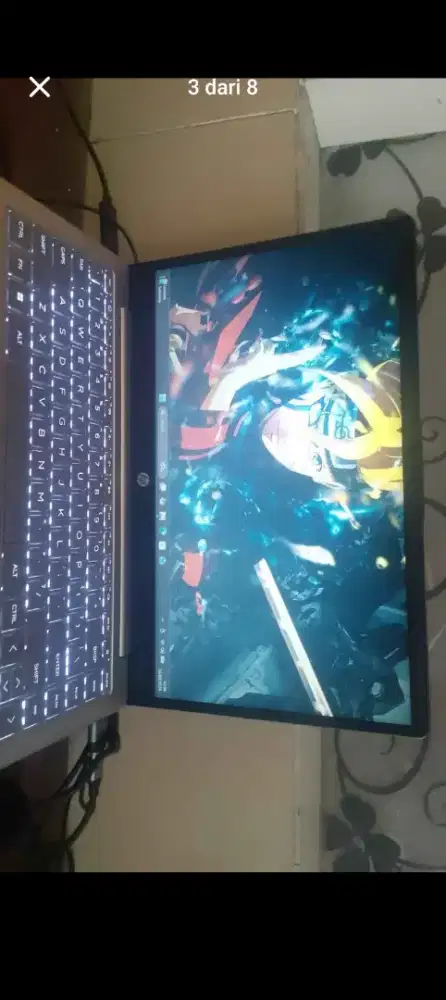 HP 14 Ryzen 5 7520U RAM 8GB SSD 512GB Windows 11 Mulus