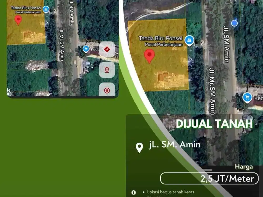 Dijual Tanah Jalan SM Amin Pekanbaru Kota Siap Bangun!