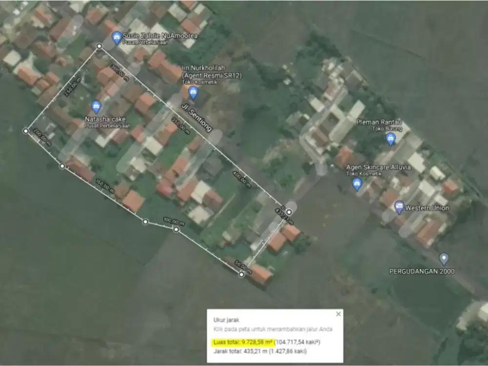 Dijual Tanah 9.730M2 di Kampung Besar - Teluk Naga