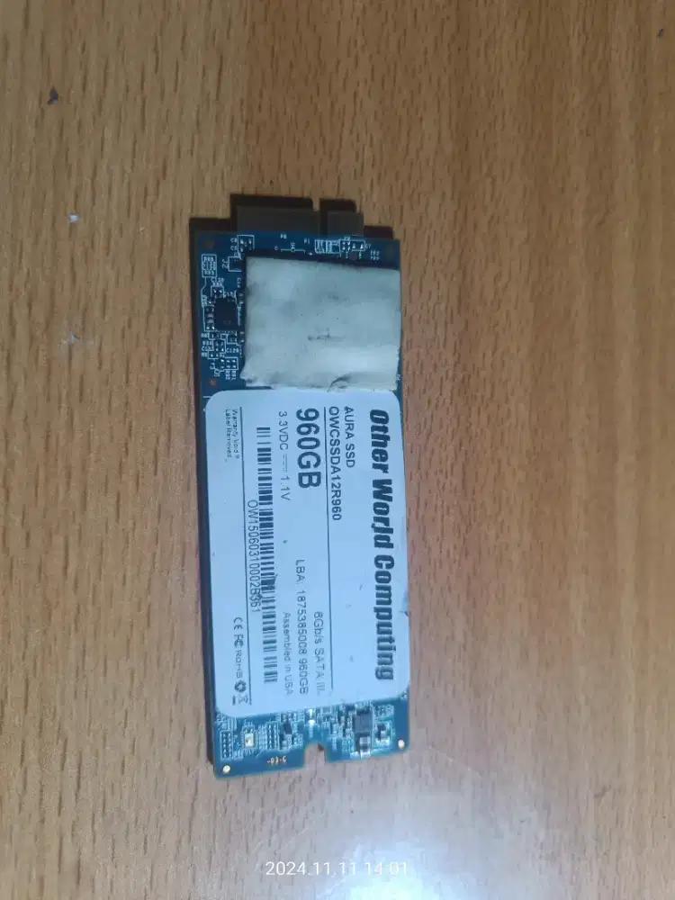 SSD Macbook Pro Retina OWS Aura 960GB