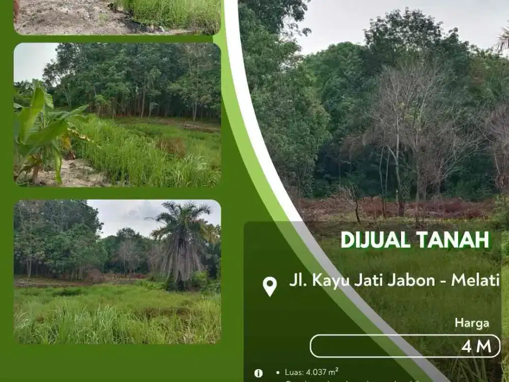 Dijual Tanah Jalan Kayu Jati Pekanbaru Kota!