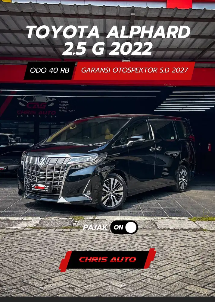 Lowodo Service Record Facelift Toyota Alphard G ATPM 2022 SC