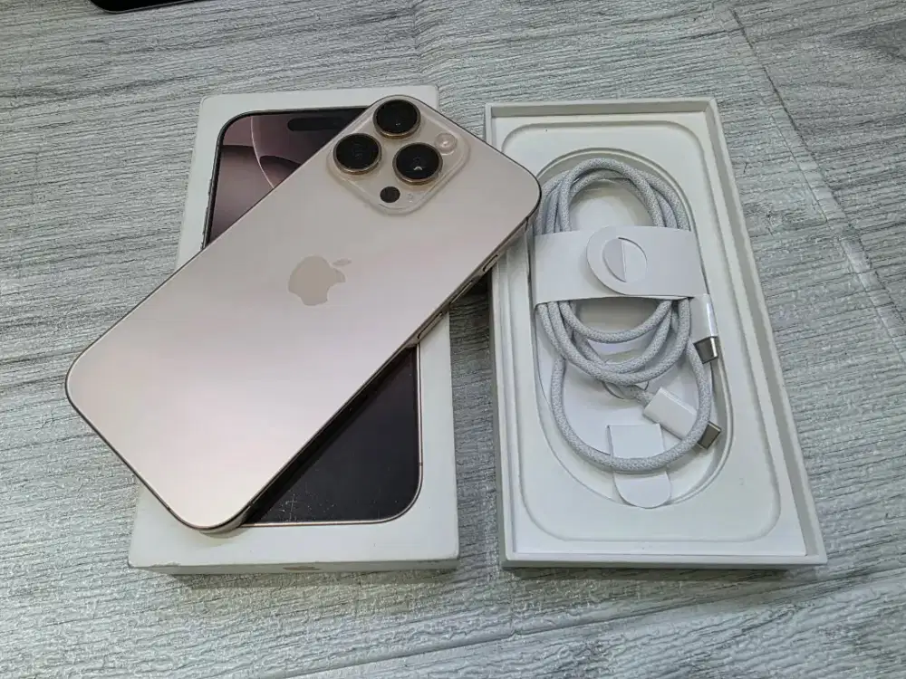 IPHONE 16 PRO 256GB DESSERT INTER CUKAI FULLSET
