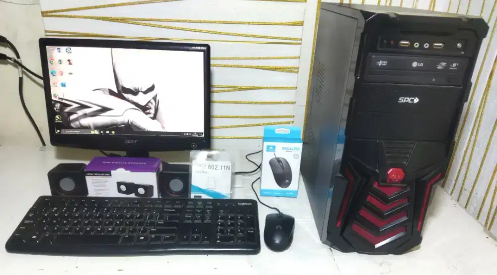 PC Komputer Fullset Core i3/ Ram 4Gb/ HDD 500Gb/ Monitor/ Audio/ WiFi