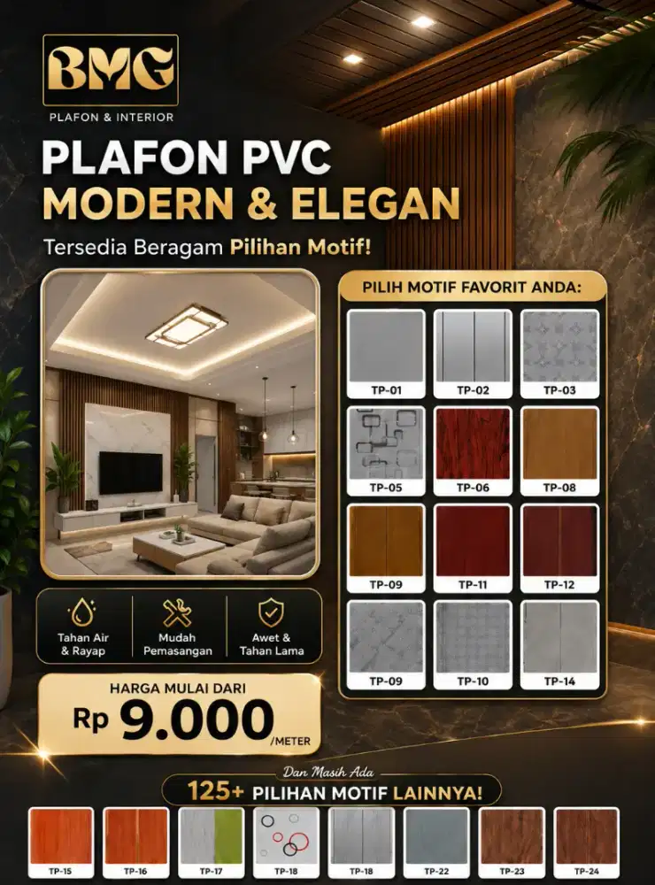Plavon pvc harga terjangkau