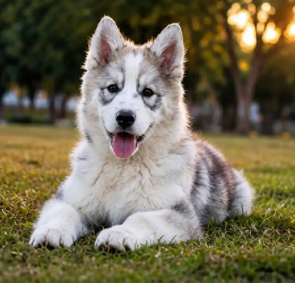 Alaskan Malamute Betina 3 bln Sehat Lincah