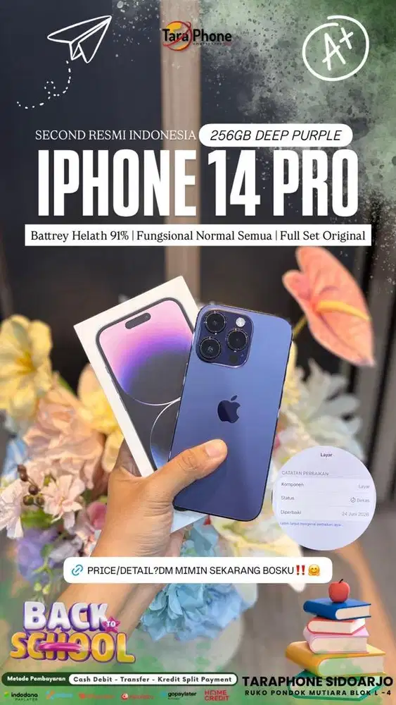 iphone 14pro 256 purple