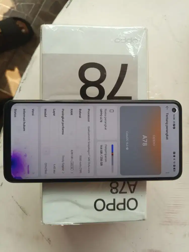 Oppo A78 ram 8/256gb