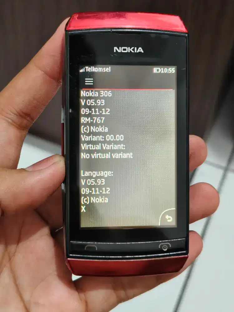 Nokia Asha 306 Red