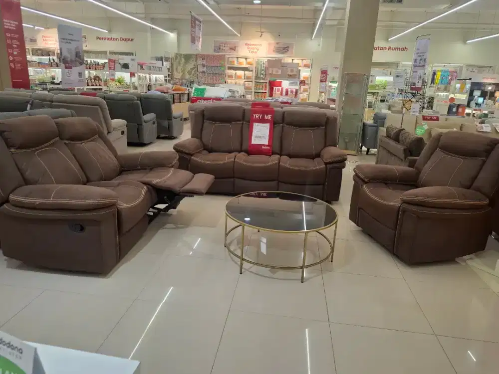 PROMO SET SOFA RECLINER BARU BISA CICIL 0%