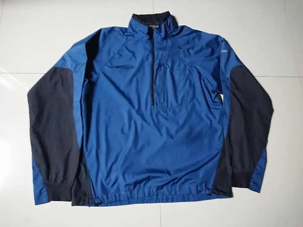 jaket columbia biru
