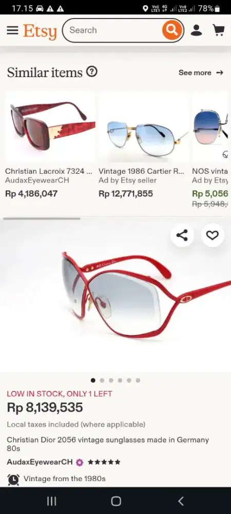 Kacamata dior ORI