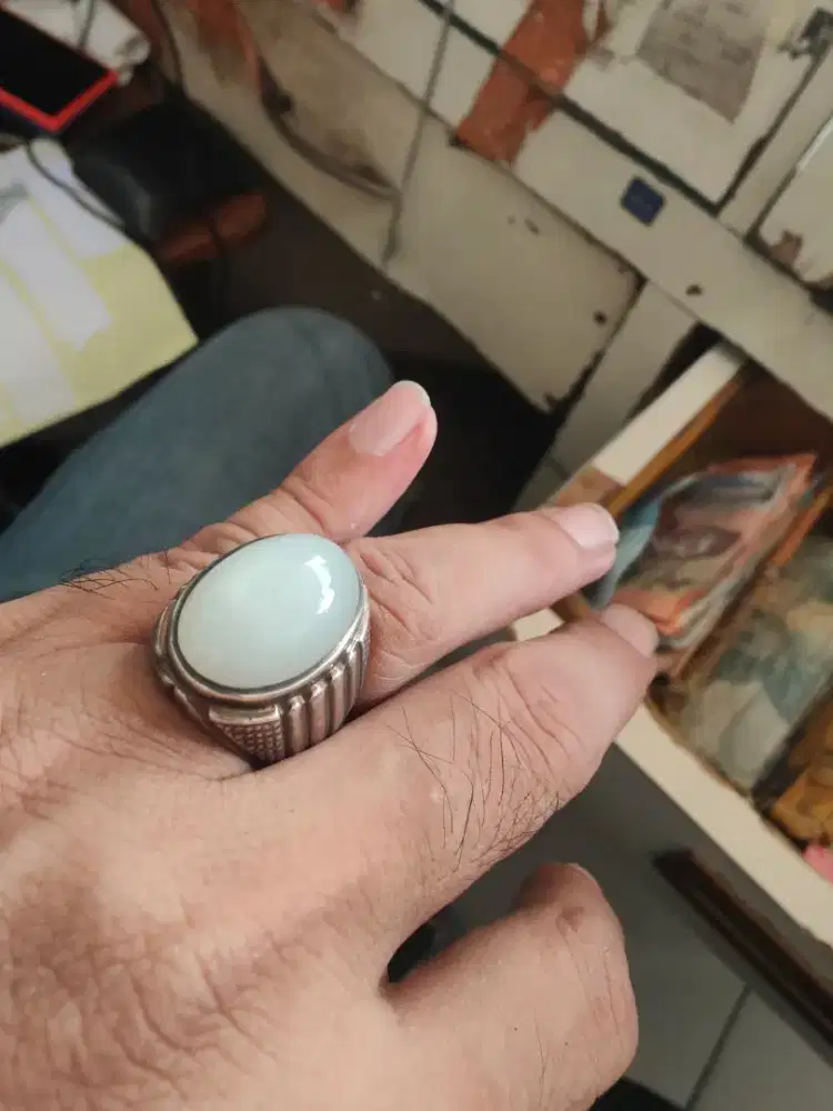 batu anggur persi ring perak tebal