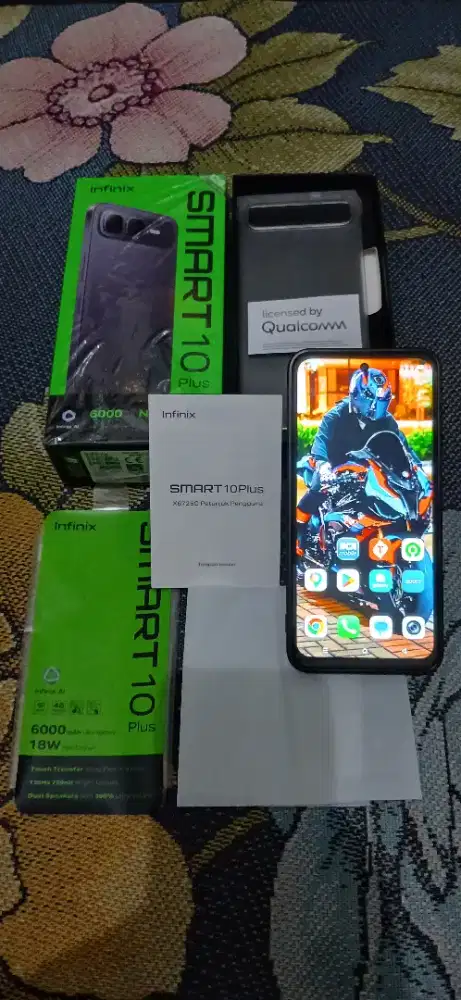 Infinix smart 10 plus NFC ram 8+8/128