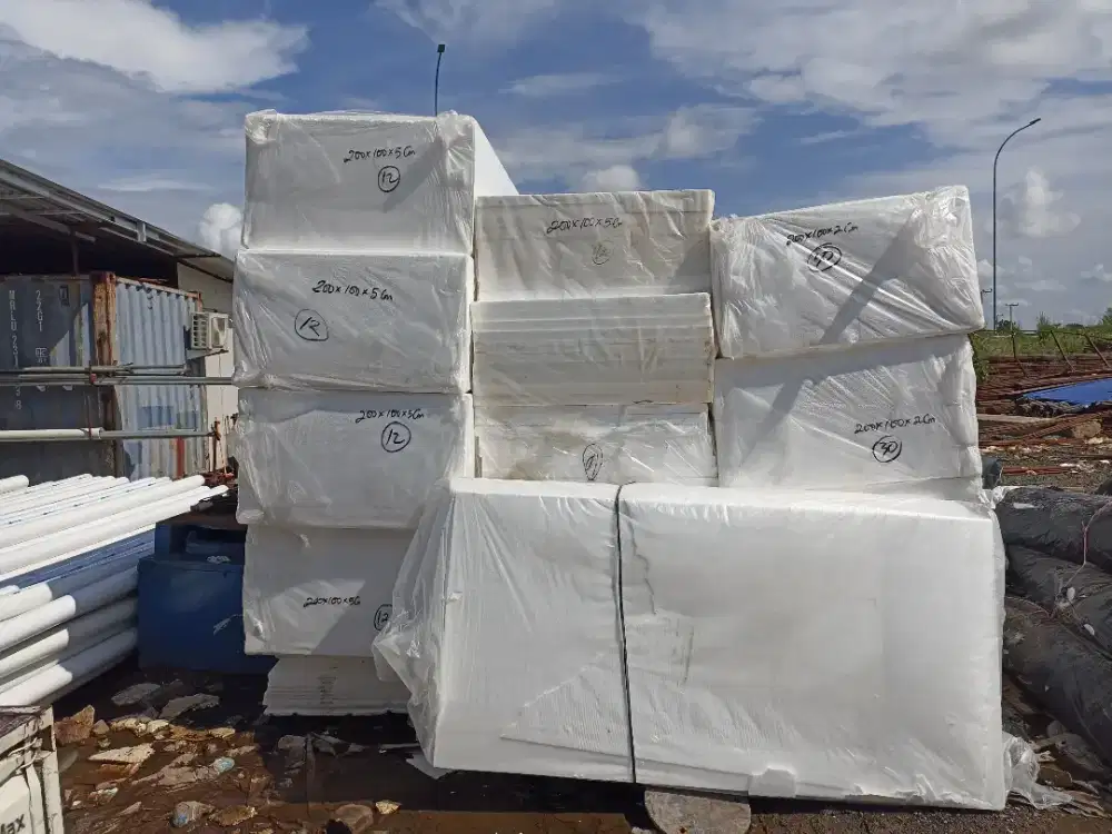 Styrofoam busa gabus lembaran stok berlimpah