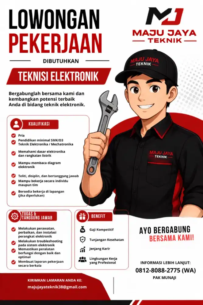 LOKER TEKNISI ELEKTRONIK