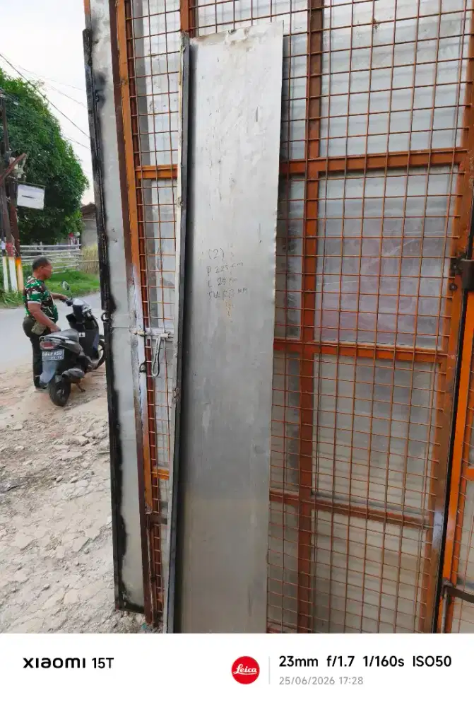 BAHAN PLAT STAINLESS 225 CM X 29 CM X 0,7 MM